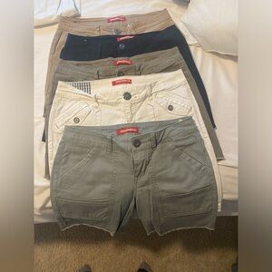 UNIONBAY Cargo Shorts Black and Green Classic Style